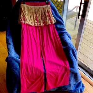 Virginia Bizzi Made in Italy 🇮🇹 Fuchsia Pants New With Tags Rare Find